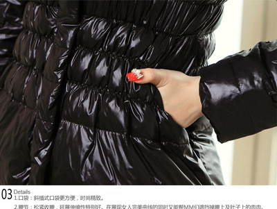 【羽絨服加工 女款修身中長(zhǎng)款立領(lǐng)聳肩羽絨服女 廠家批發(fā)定做】?jī)r(jià)格,廠家,圖片,服裝加工,杭州凱米爾羽絨制品-